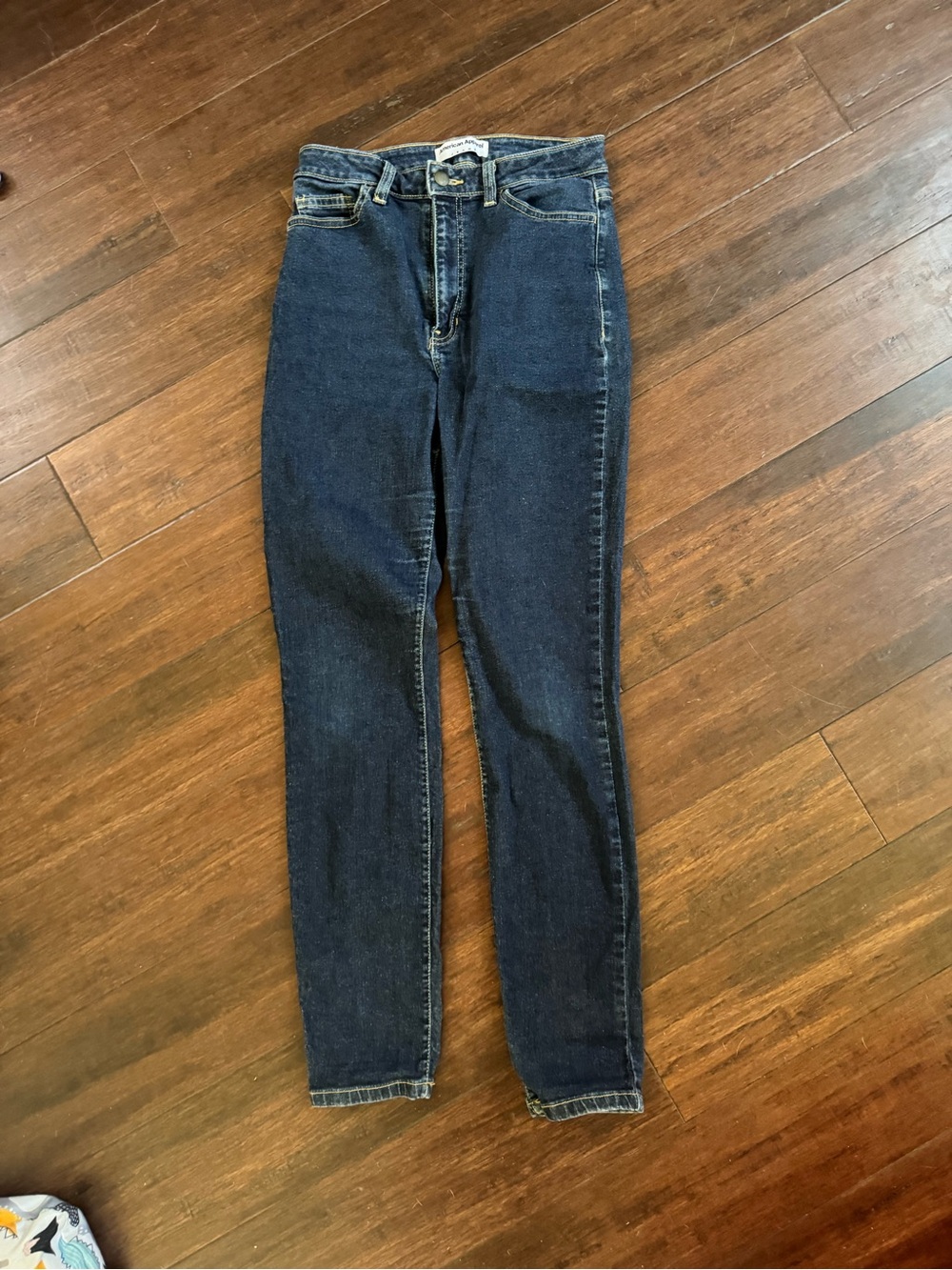 American Apparel Dark Blue Skinny Jeans